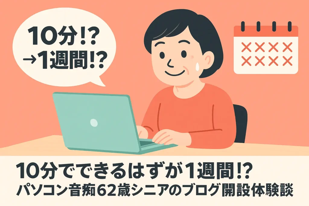 ブログ開設体験記